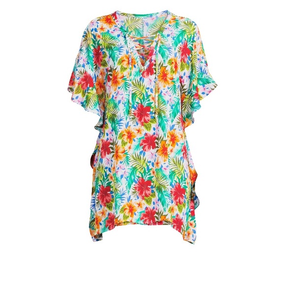 Beach Lace-UpSwim Cover-Up - Picture 3 of 8